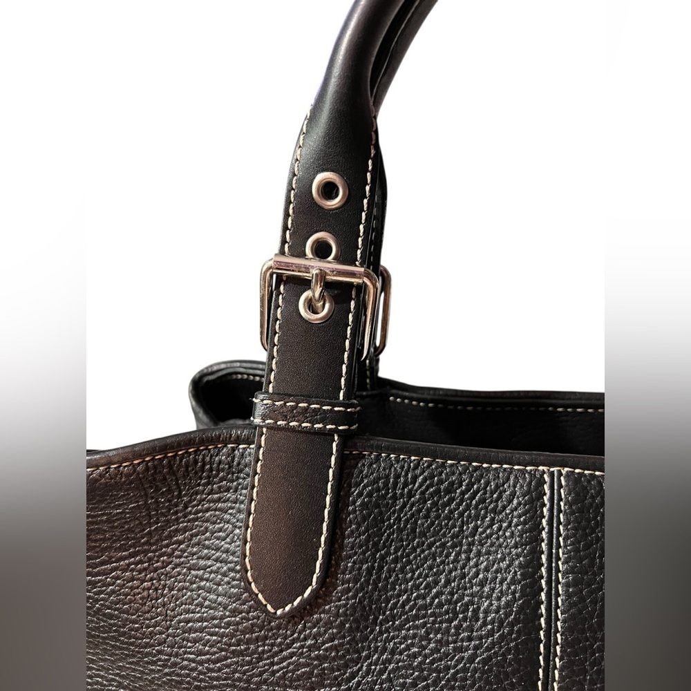 Dooney & Bourke Pebbled Leather All Weather Leather Bag/Satchel, Minimalist - Picture 6 of 14